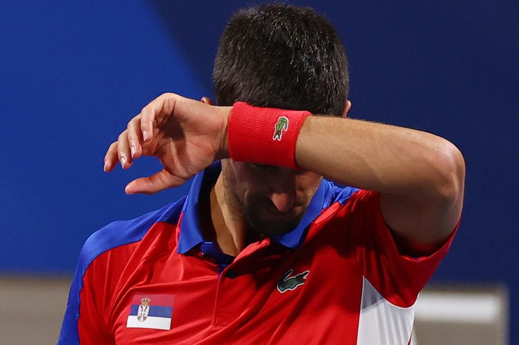 Djokovic no  Ariake Tennis Park - eliminado ao perder para Zverev - tênis