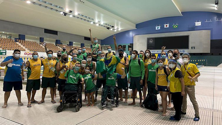 delegação brasileira de natação - paralimpíada - Tóquio 2020