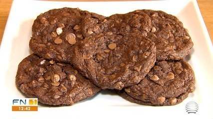 Veja como preparar um Cookie Triplo Chocolate