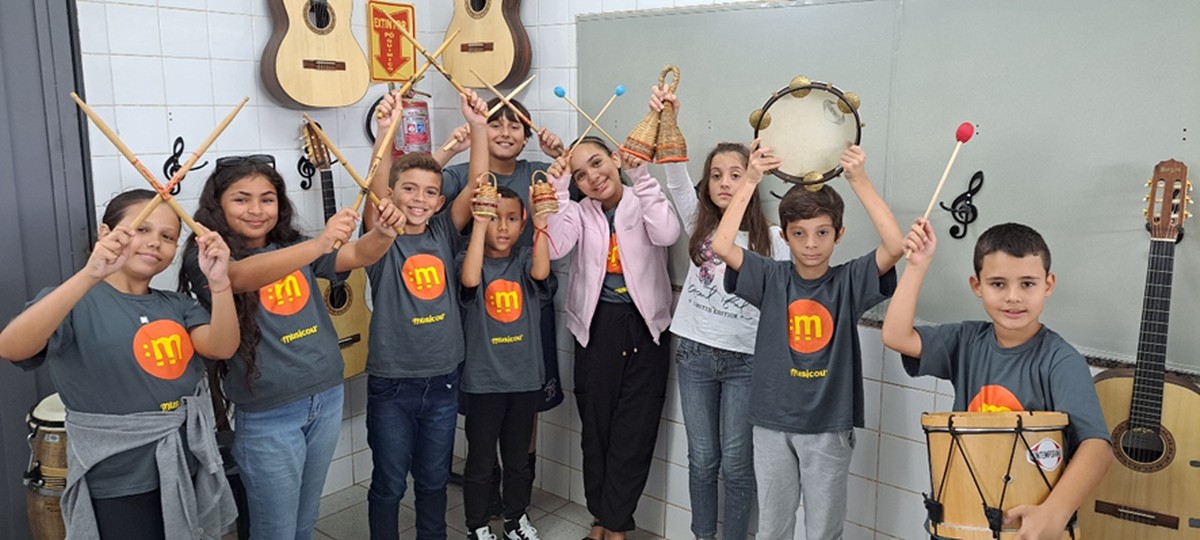 Projeto Musicou oferece 200 vagas gratuitas em cursos de música para crianças, jovens e adultos de Euclides da Cunha Paulista