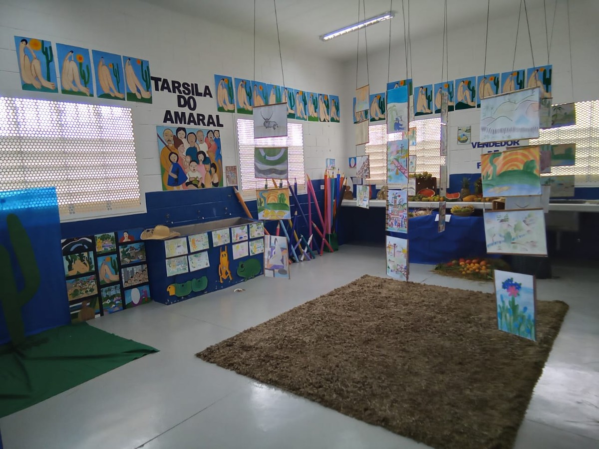 Estudantes da Fundação Casa fazem exposição sobre Tarsila do Amaral em Presidente Bernardes
