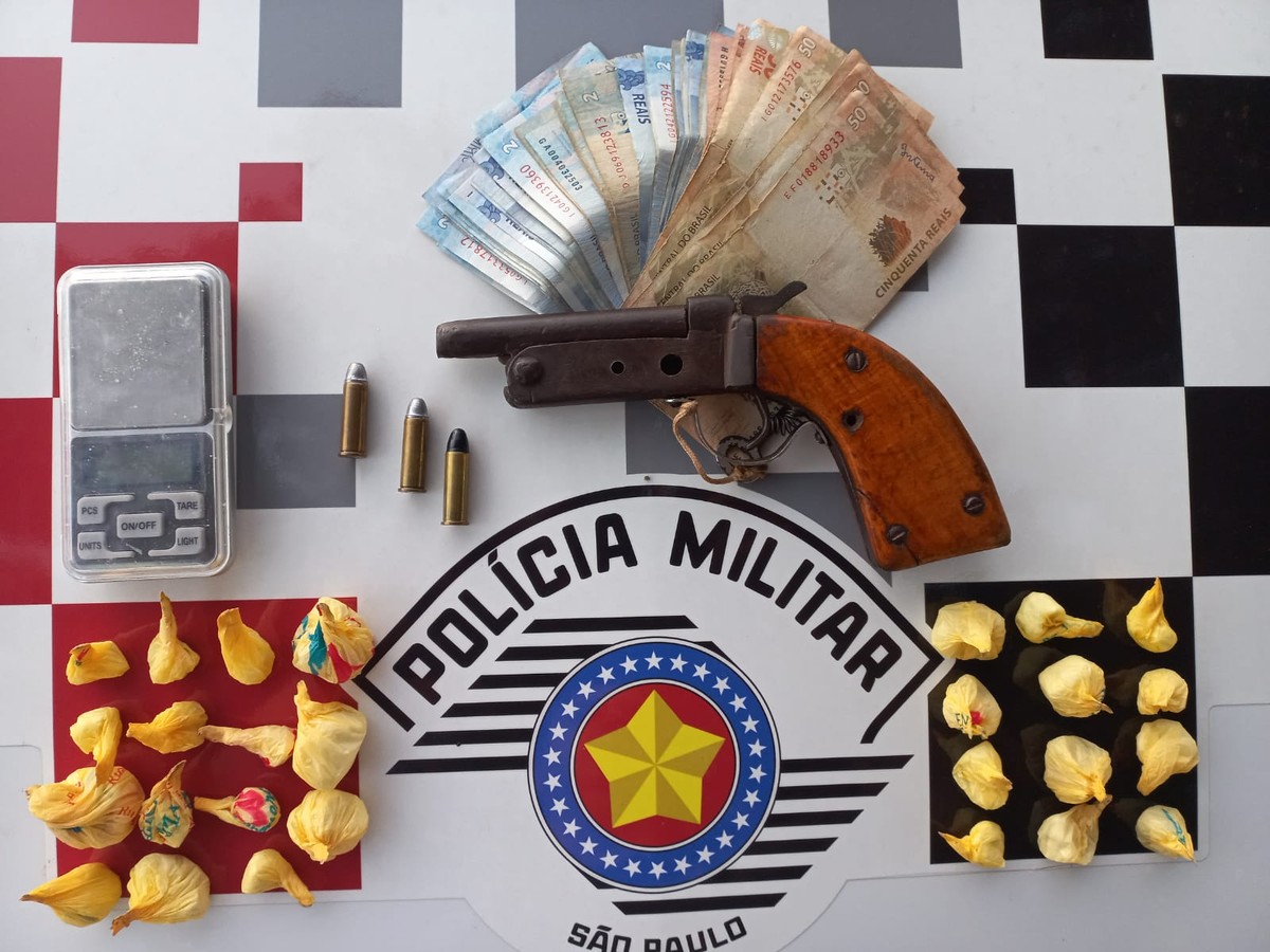 Homem é preso por tráfico de drogas e porte ilegal de arma de fogo em Panorama