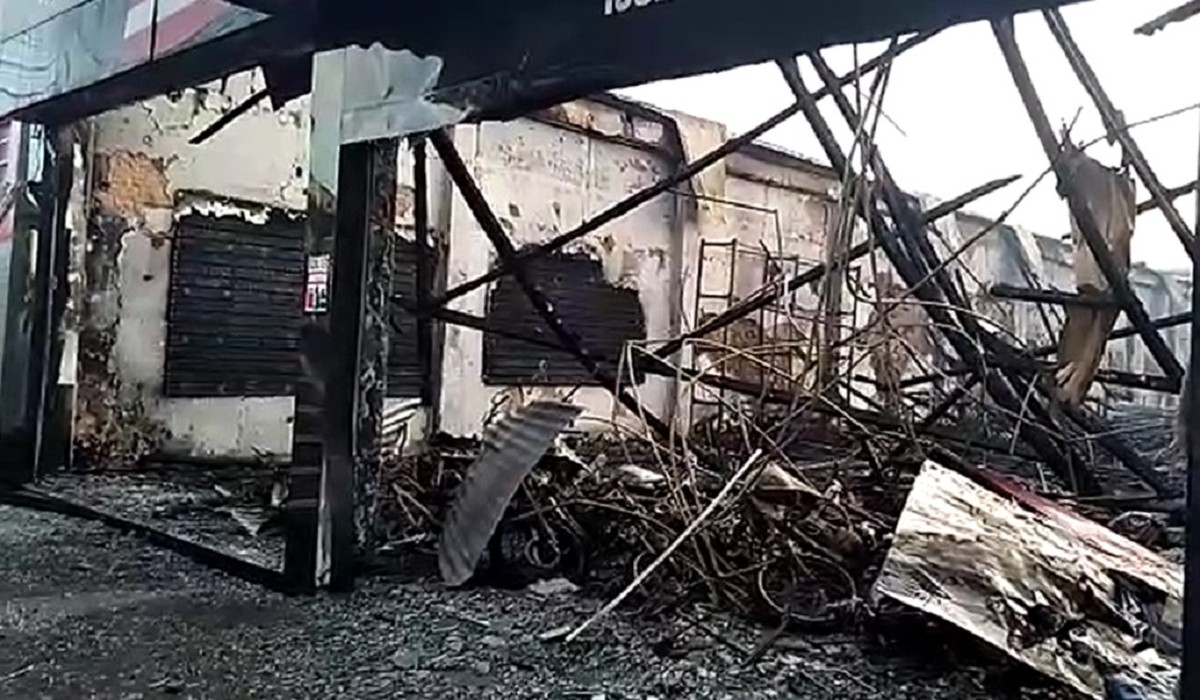 Incêndio destrói loja de motos no Jardim Eden, em Dracena