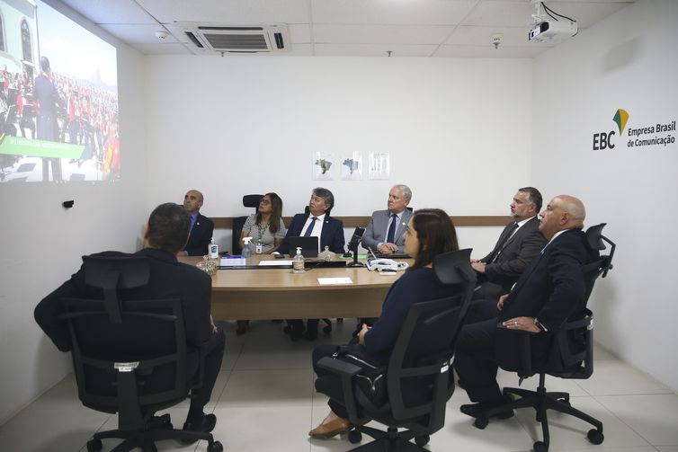 O ministro da Secretaria de Comunicação Social da Presidência, Paulo Pimenta, visita a EBC