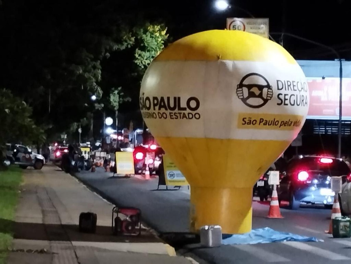 Detran-SP multa 20 motoristas em quase R$ 3 mil por recusa ao teste do bafômetro no Parque do Povo, em Presidente Prudente