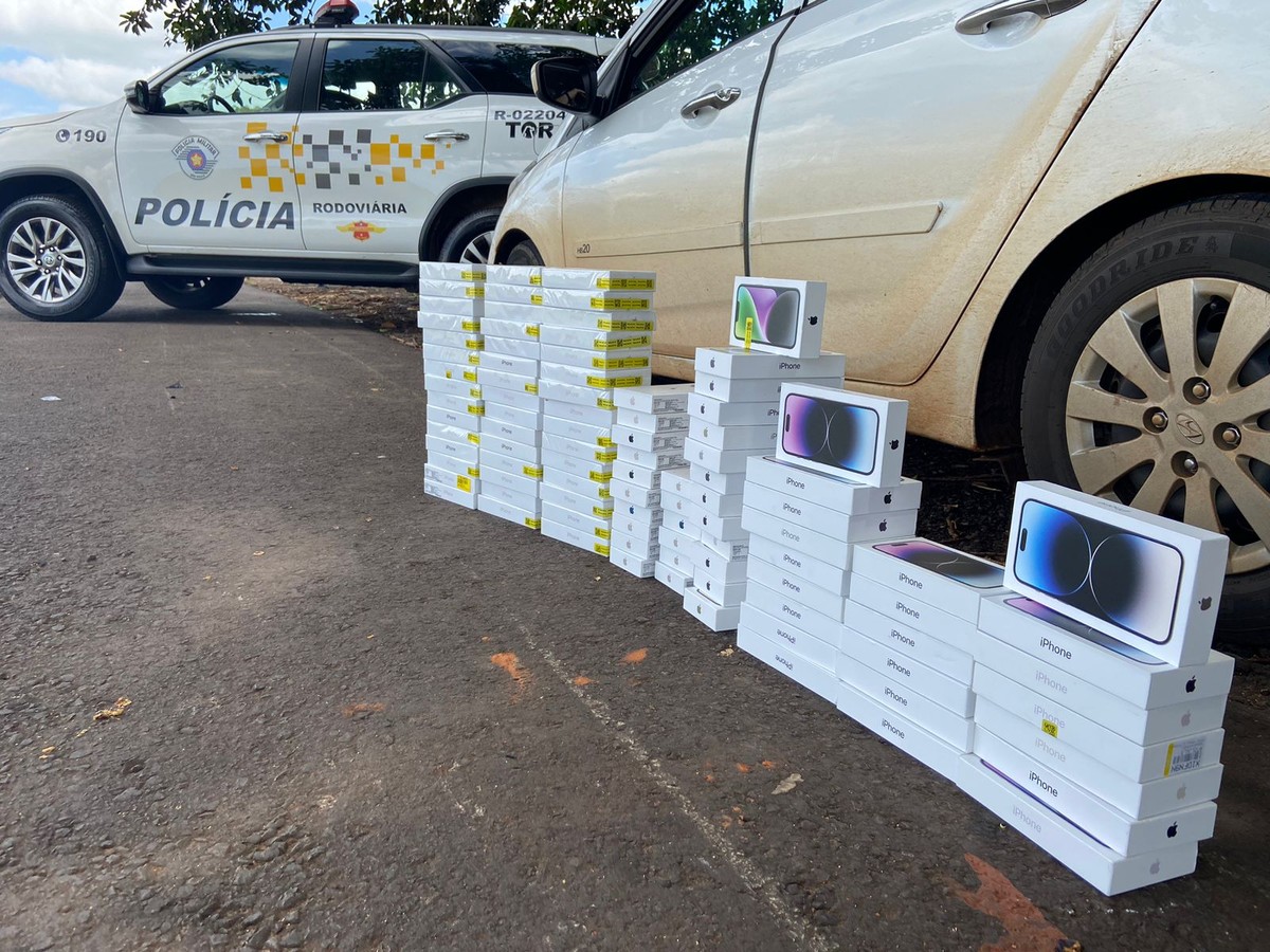 Homem é preso transportando 100 caixas de celulares sem documentação fiscal avaliadas em mais de R$ 500 mil