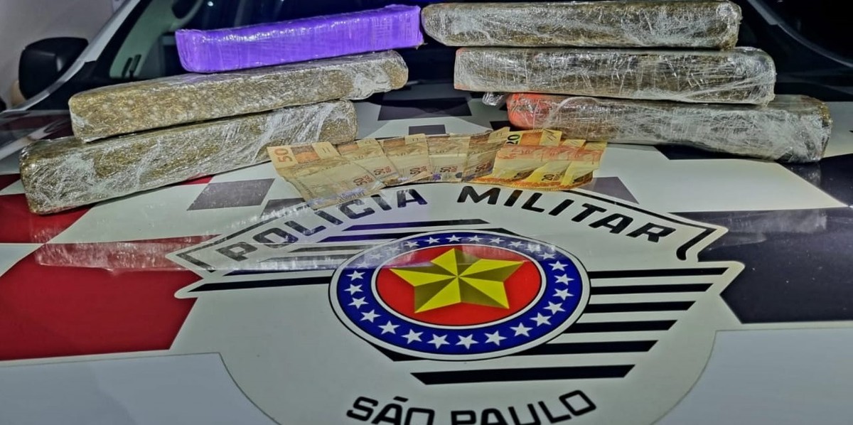 Após tentar fugir de abordagem policial, três pessoas são presas em flagrante por tráfico de droga em Dracena