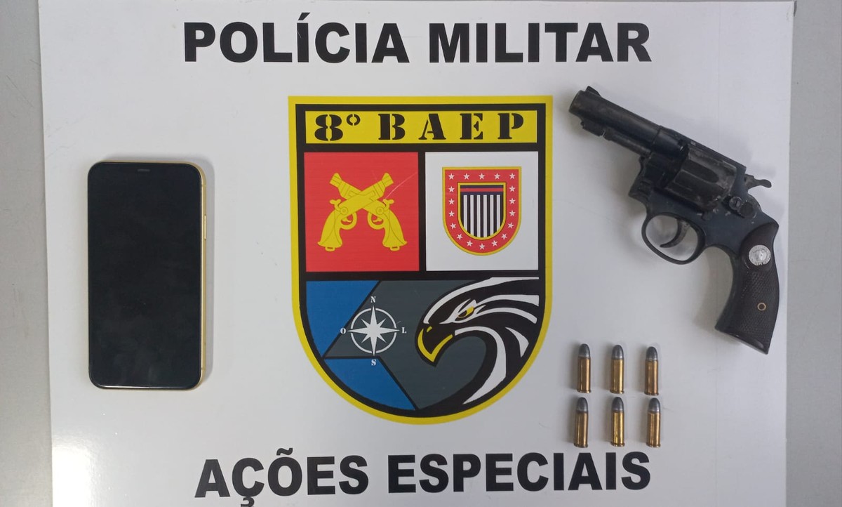 Após ameaçar moradores, homem é preso por posse ilegal de arma de fogo no Jardim Vale do Sol