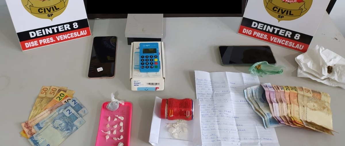 Operação contra o tráfico de drogas prende três pessoas na Vila Moreno, em Santo Anastácio
