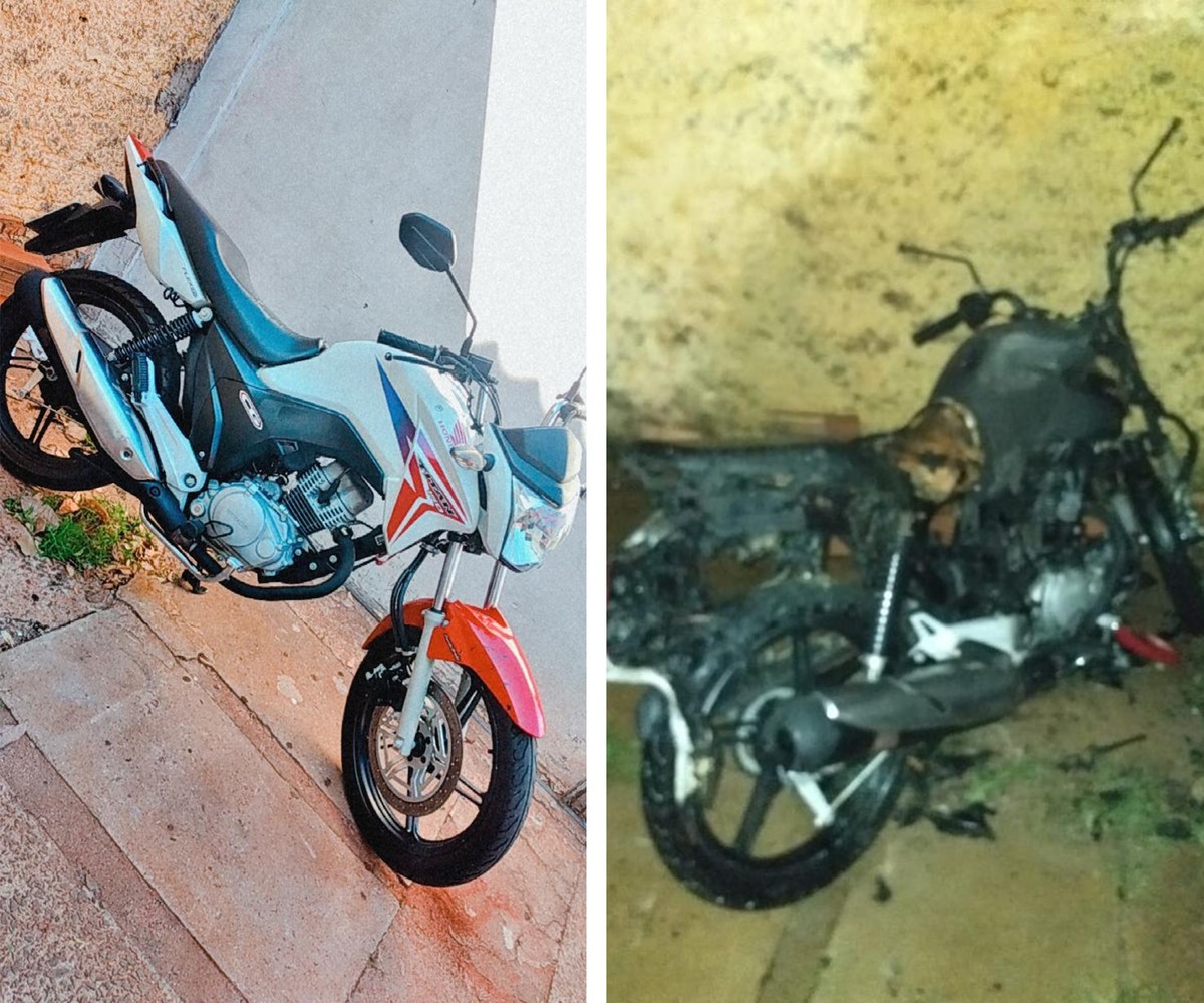Polícia Civil investiga suspeito de atear fogo na motocicleta de ex-namorada, em Teodoro Sampaio