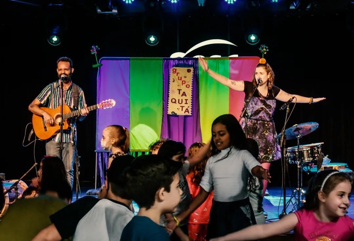 Grupo Taquitá realiza oficinas com músicas e brincadeiras para crianças neste fim de semana, no Parque do Povo