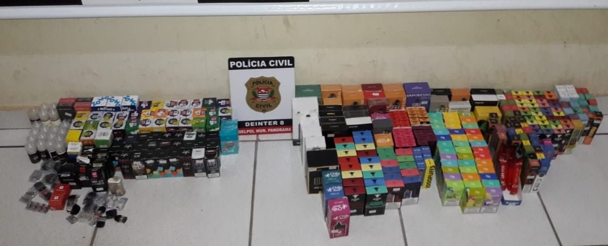 Ação de combate a venda ilegal de cigarros eletrônicos cumpre mandados de busca em Dracena e Panorama