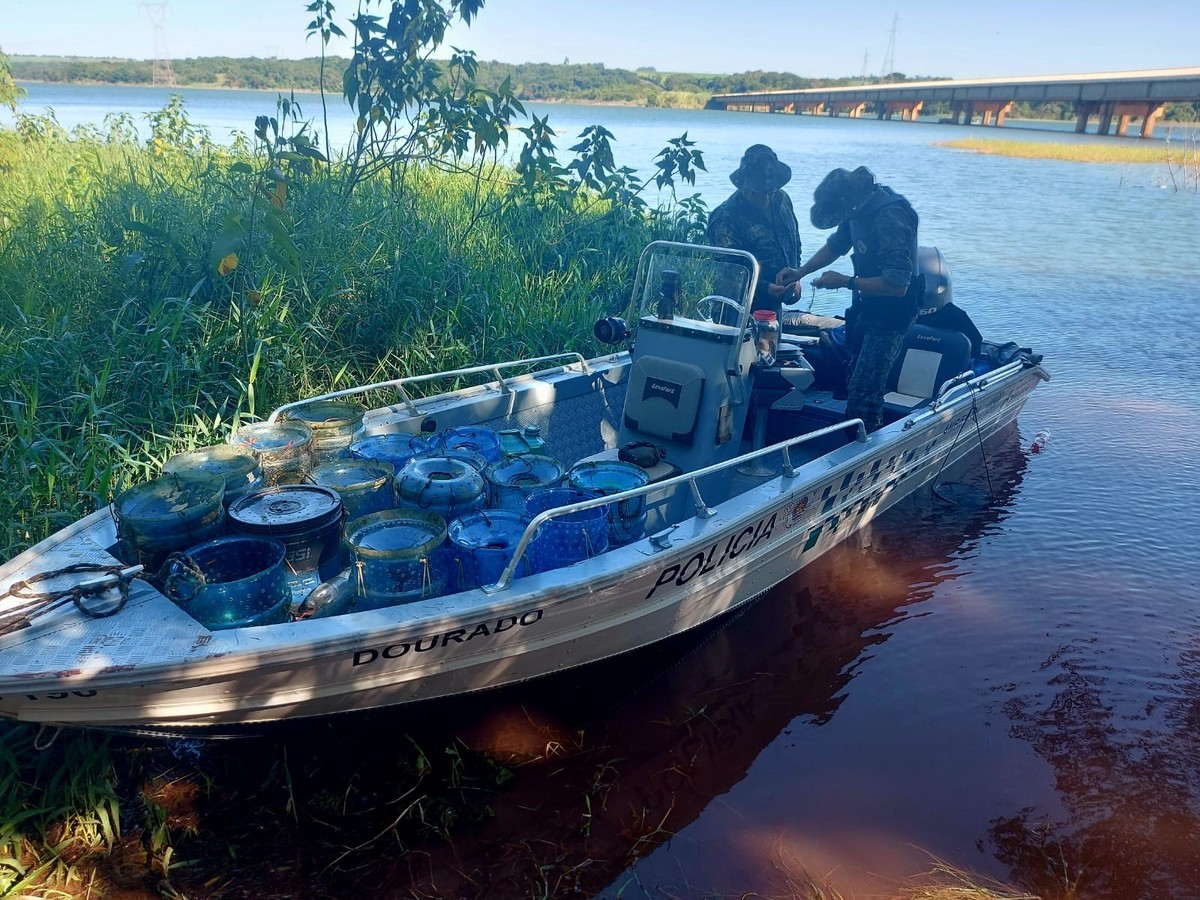 Pescador profissional é autuado em flagrante por usar petrechos proibidos para a captura de camarões no Rio Laranja Doce