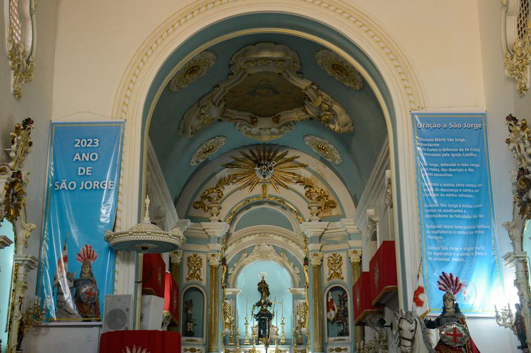 Rio de Janeiro (RJ), 20/04/2023 – Igreja de São Jorge, na Praça da República, no centro da capital fluminense. Foto: Tomaz Silva/Agência Brasil