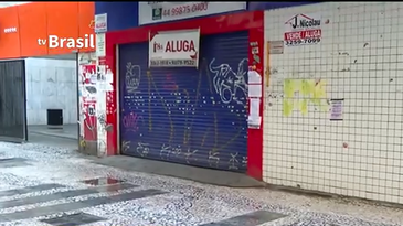 Ruas famosas pelo seu comércio estāo fechando as portas em Sāo Paulo.
Foto: Frame Tv Brasil/Agência Brasil