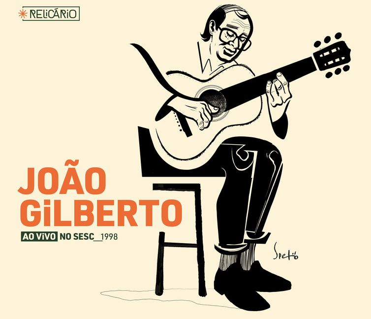 Divulgação/Sesc Audiovisual Rio de Janeiro (RJ) - Projeto Relicário - A capa do álbum reproduz grafite feito pelo artista visual Speto, em 2020, em homenagem a João Gilberto. Foto: Divulgação/Acervo Sesc Audiovisual