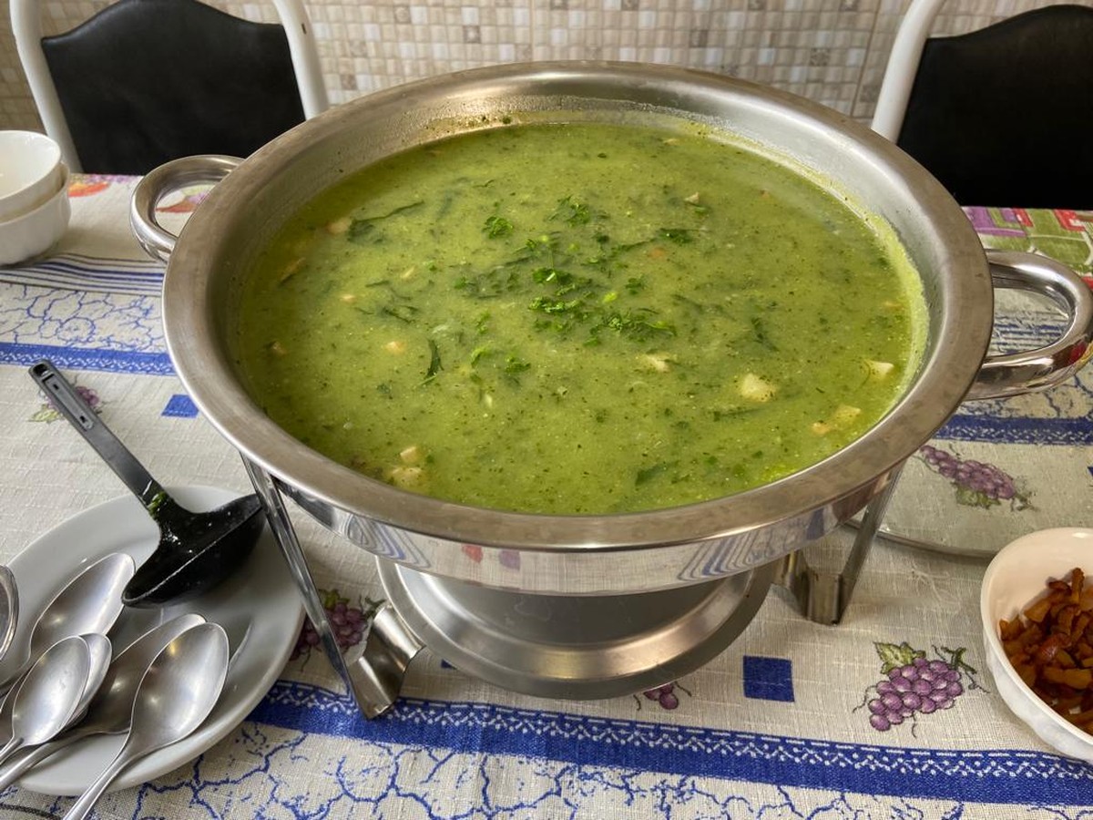 Caldo verde pode ser servido em dias com temperaturas amenas
