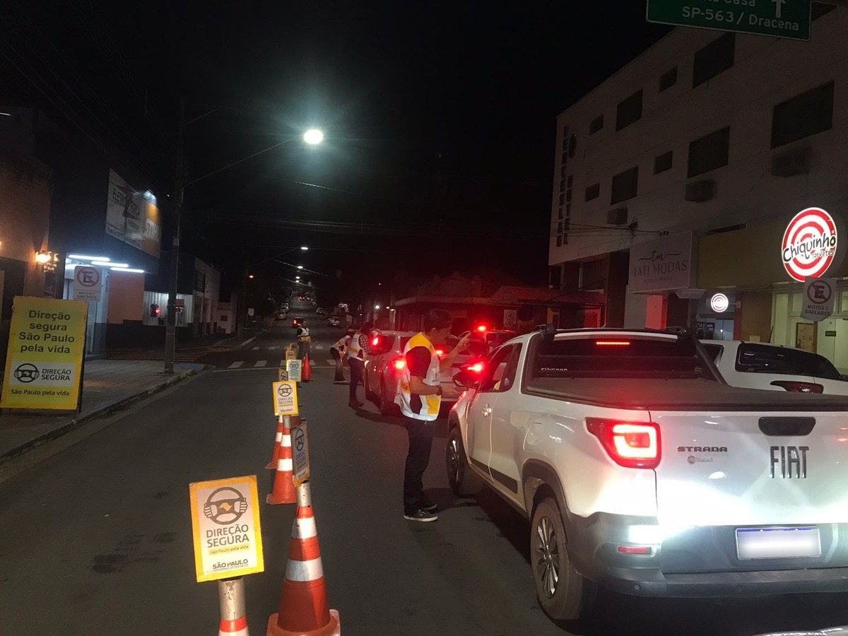 Blitz da Operação Direção Segura Integrada registra 14 autuações de motoristas em Presidente Venceslau