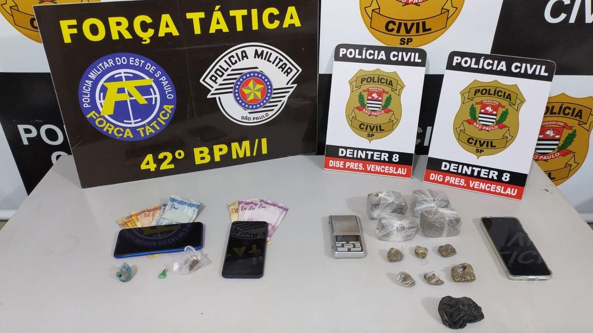 Operação policial conjunta prende homem em flagrante por tráfico de droga em Presidente Venceslau