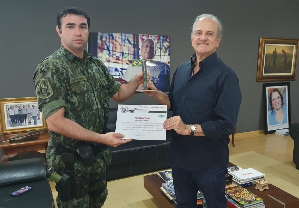 TV Fronteira recebe reconhecimento por divulgação de notícias em parceria com a Polícia Militar Ambiental