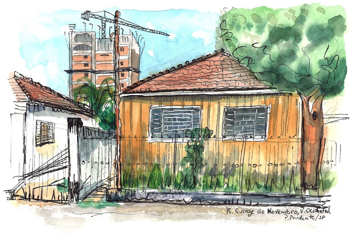 Inspirada no movimento Urban Sketchers, exposição ‘retraça’ Presidente Prudente e dá vida a detalhes ‘escondidos’ pela cidade