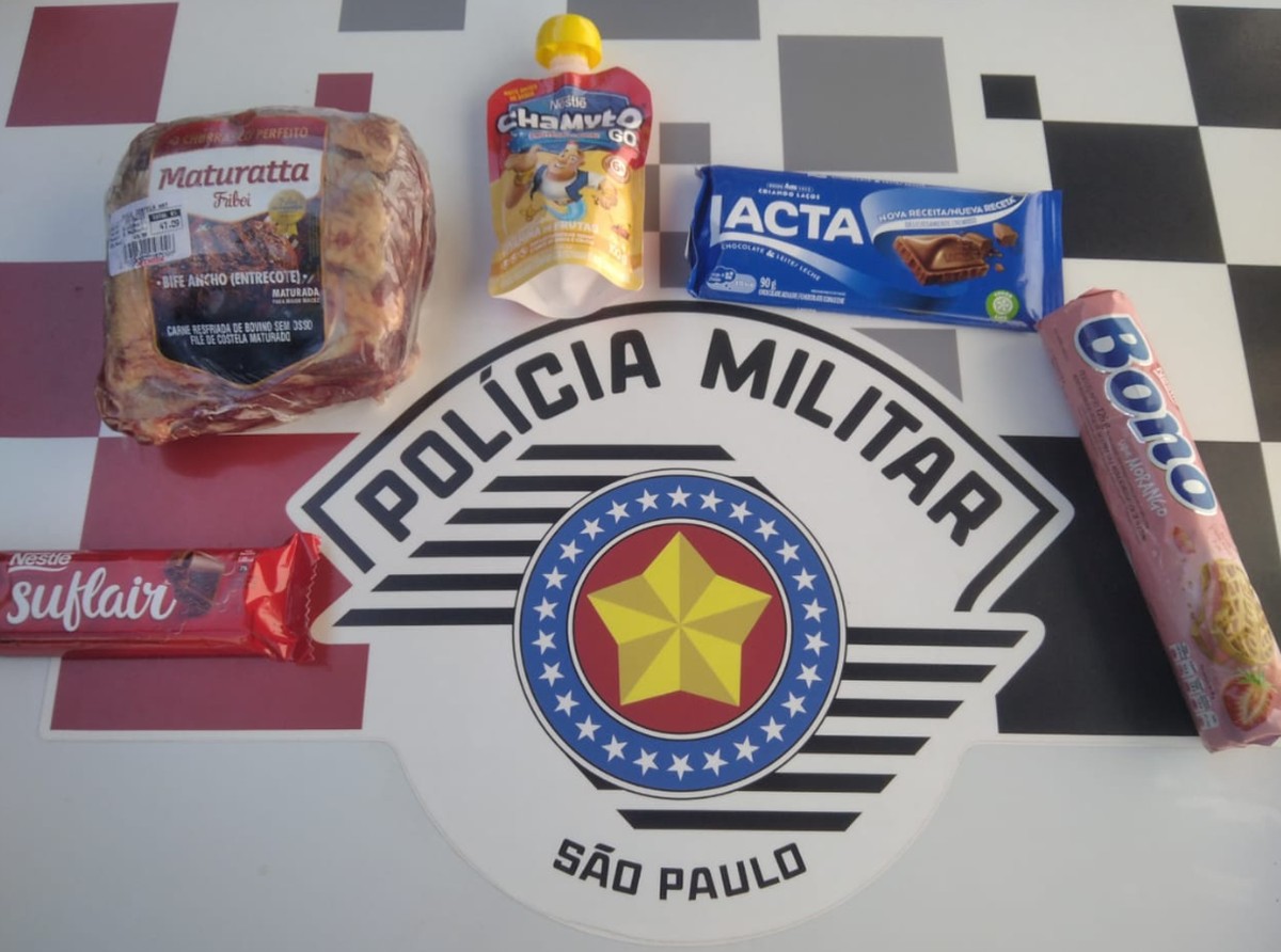 Homem furta chocolates e porção de carne congelada e acaba preso em Presidente Epitácio