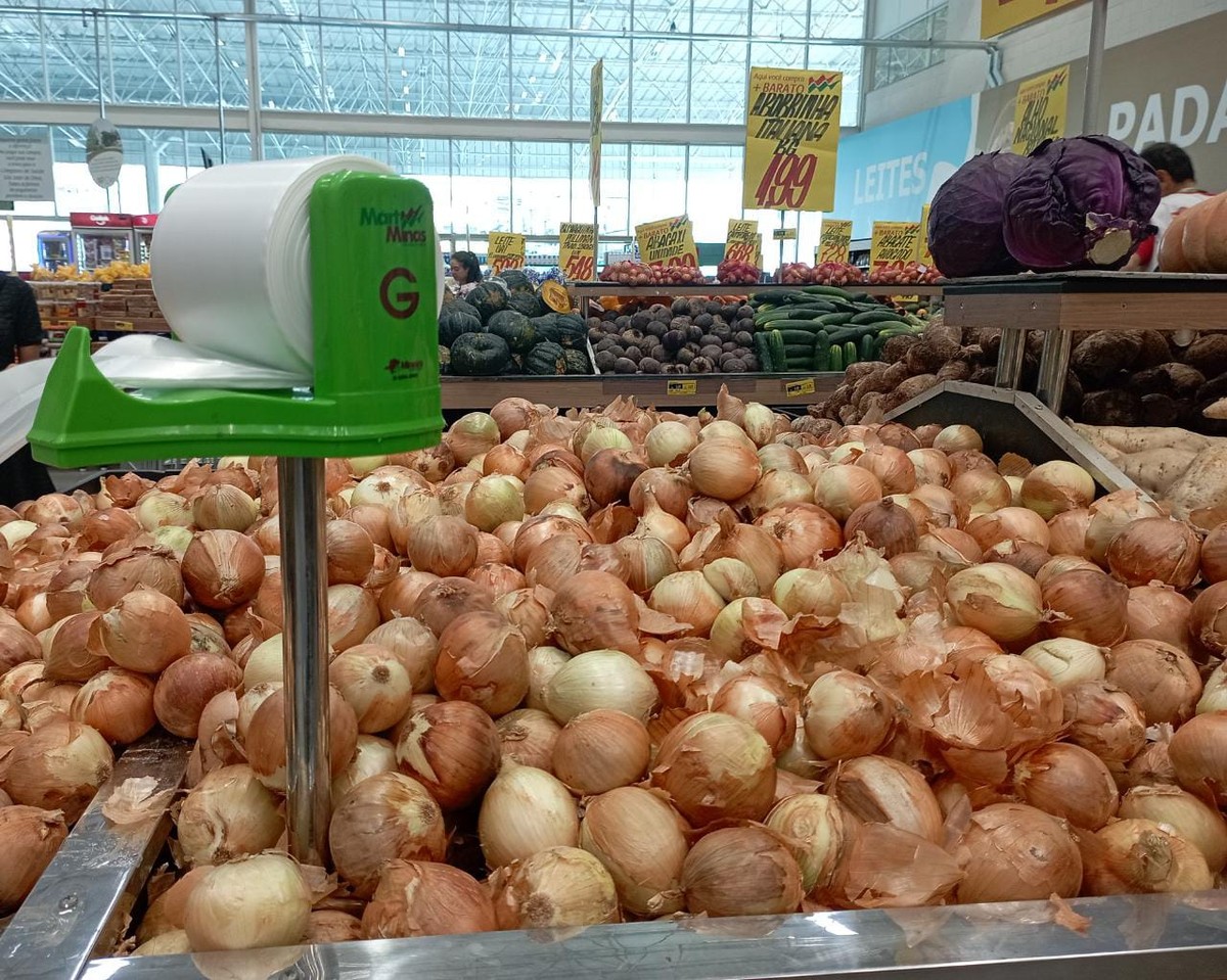 Preço da cebola cai, em média, 19,25% nos supermercados de Presidente Prudente