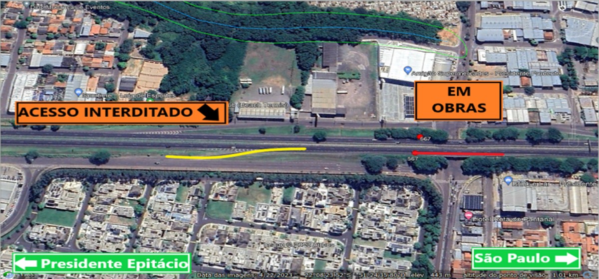 Obras em viaduto alteram trânsito em Presidente Prudente neste sábado; confira rotas alternativas
