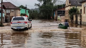14/07/2023 - Estragos feito pelo ciclone extratropical que atingiu o Rio Grande do Sul. Foto: Defesa Civil/RS