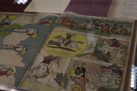 Rio de Janeiro (RJ), 13/07/2023 - A exposição Uma janela para o Armazém de Periódicos, da Biblioteca Nacional, celebra o centenário da Coordenação de Publicações Seriadas. Exemplar de O Tico-Tico. Foto: Fernando Frazão/Agência Brasil