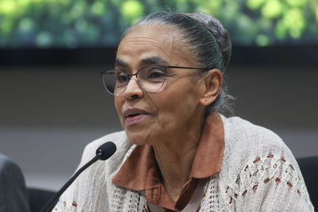 Brasília (DF), 06/07/2023 – A Ministra do Meio Ambiente, Marina Silva, durante coletiva de imprensa, fala sobre desmatamento florestal na amazônia. Foto Valter Campanato/Agência Brasil.