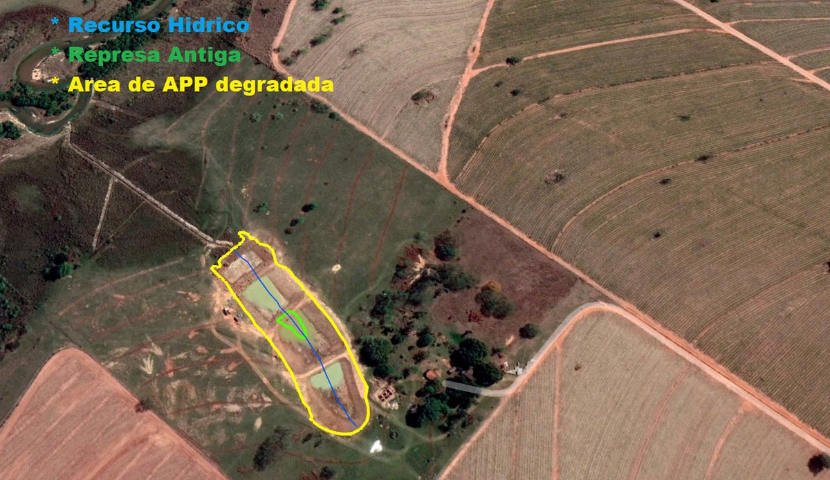 Sitiante leva multa de R$ 6,6 mil por escavação de tanques em Área de Preservação Permanente