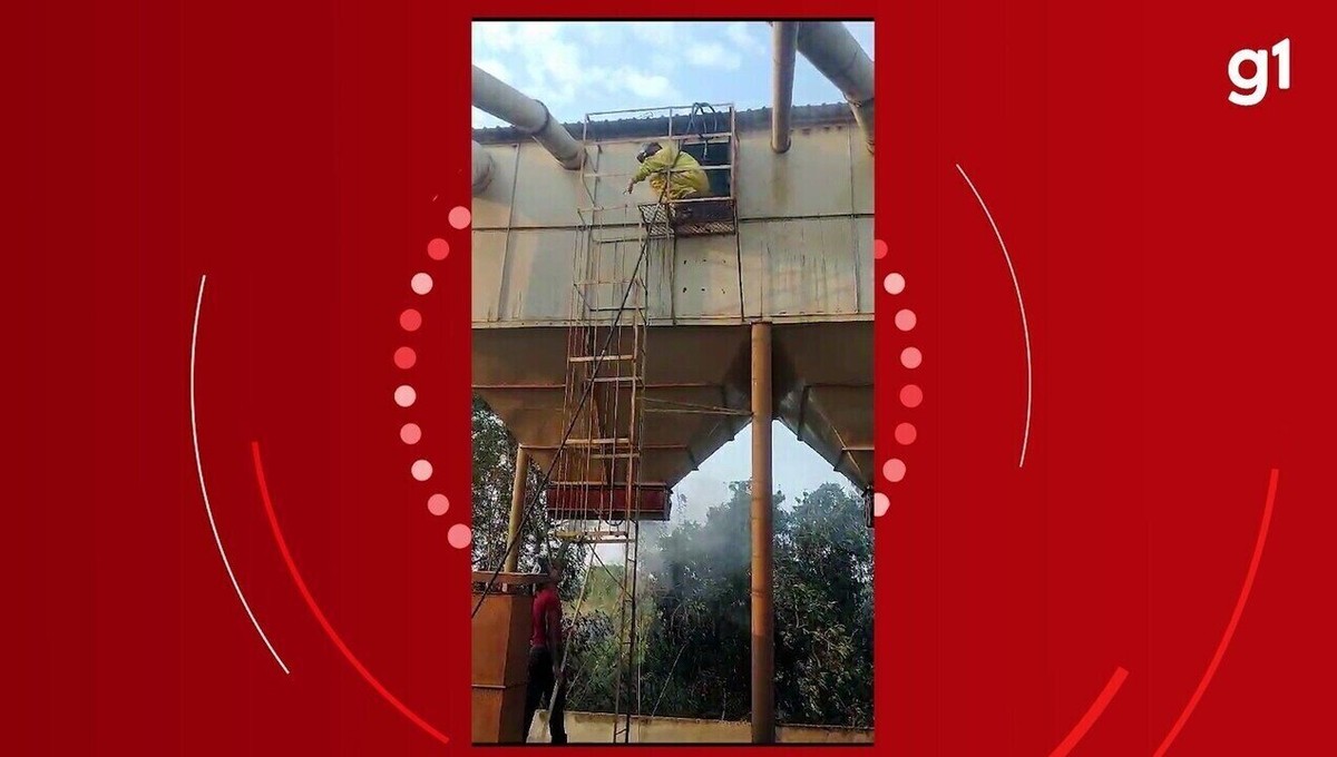 Incêndio atinge silo de amendoim na Rodovia Júlio Budiski, em Álvares Machado