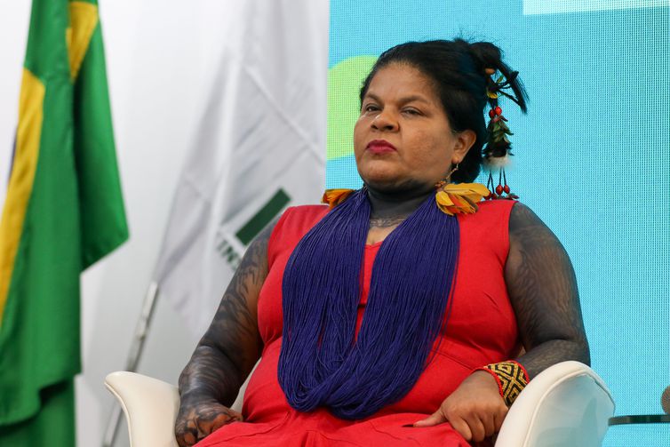 Brasília, DF 04/09/2023  O Ministério do Meio Ambiente e Mudança do Clima (MMA) realiza a oficina Justiça Climática: um novo caminho para a adaptação no Brasil. A ministra dos Povos Indígenas, Sônia Guajajara participou da abertura. Foto: Fabio Rodrigues-Pozzebom/ Agência Brasil