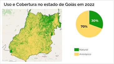 Brasília (DF) 15/09/2023 - Mapa mostrando o território Kalunga na Chapa dos Veadeiros - Preservação kalungas 
Arte MapBiomas/Divulgação