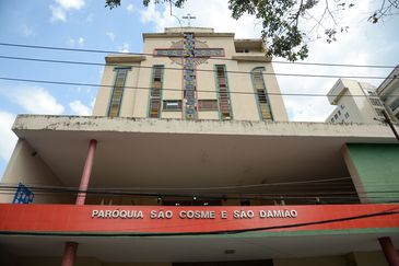 Rio de Janeiro (RJ), 27/09/2023 – Fachada da Paróquia São Cosme e Damião, no Andaraí, zona norte da capital fluminense. Foto: Tomaz Silva/Agência Brasil