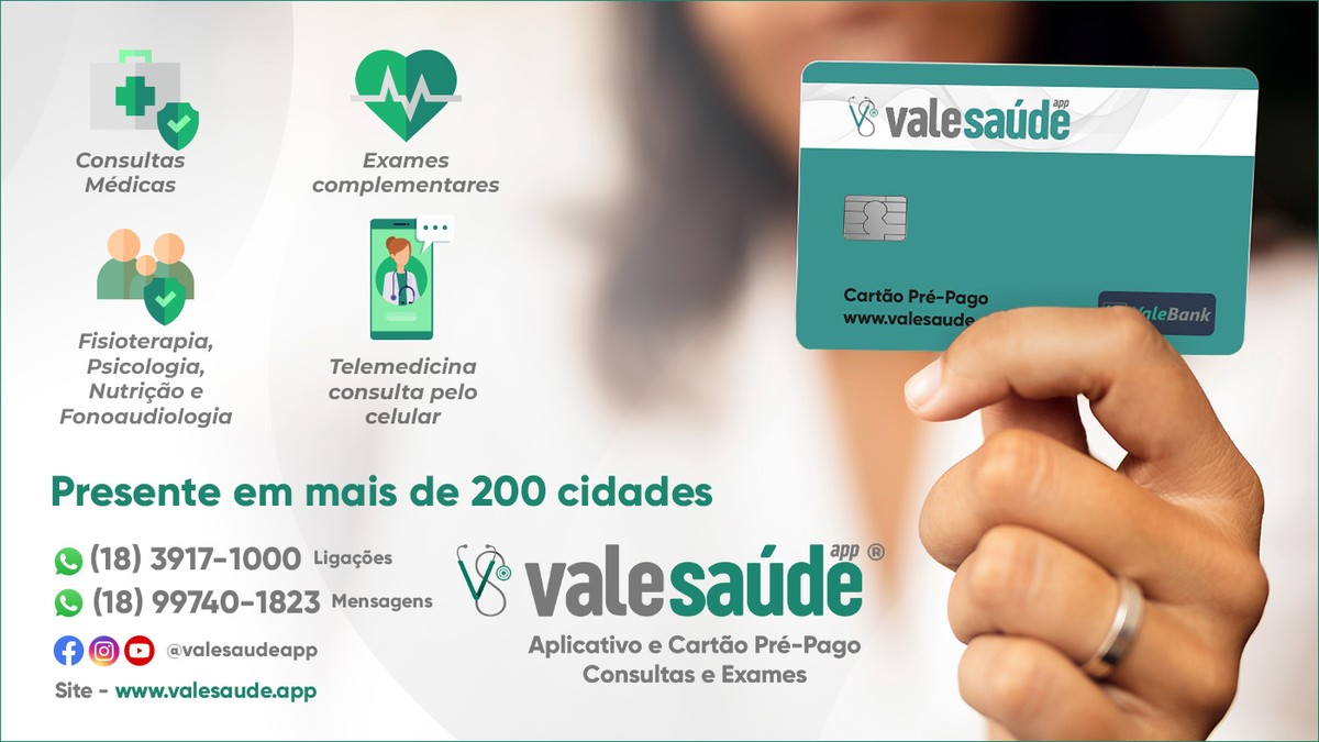Cartão pré-pago oferece consultas e exames na rede particular a custo acessível | Especial publicitário – Vale Saúde APP