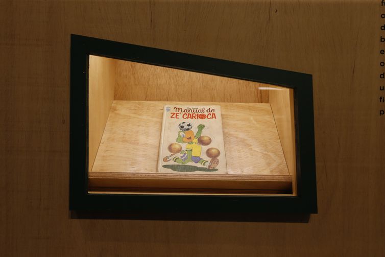 São Paulo SP 11/10/2023 . Museu do Futebol  inaugura a nova exposição temporária “Futebol de Brinquedo.” Foto:  Paulo Pinto/Agência Brasil