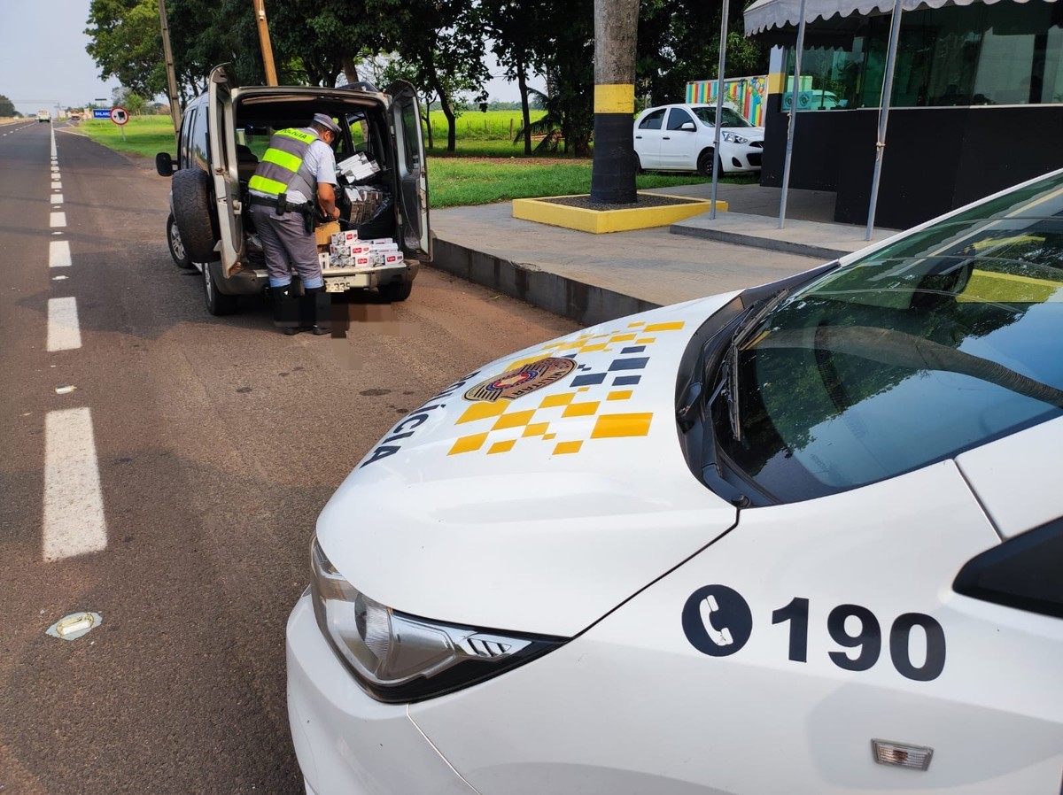 Operação apreende cigarros, perfumes e cosméticos oriundos do Paraguai em Presidente Epitácio