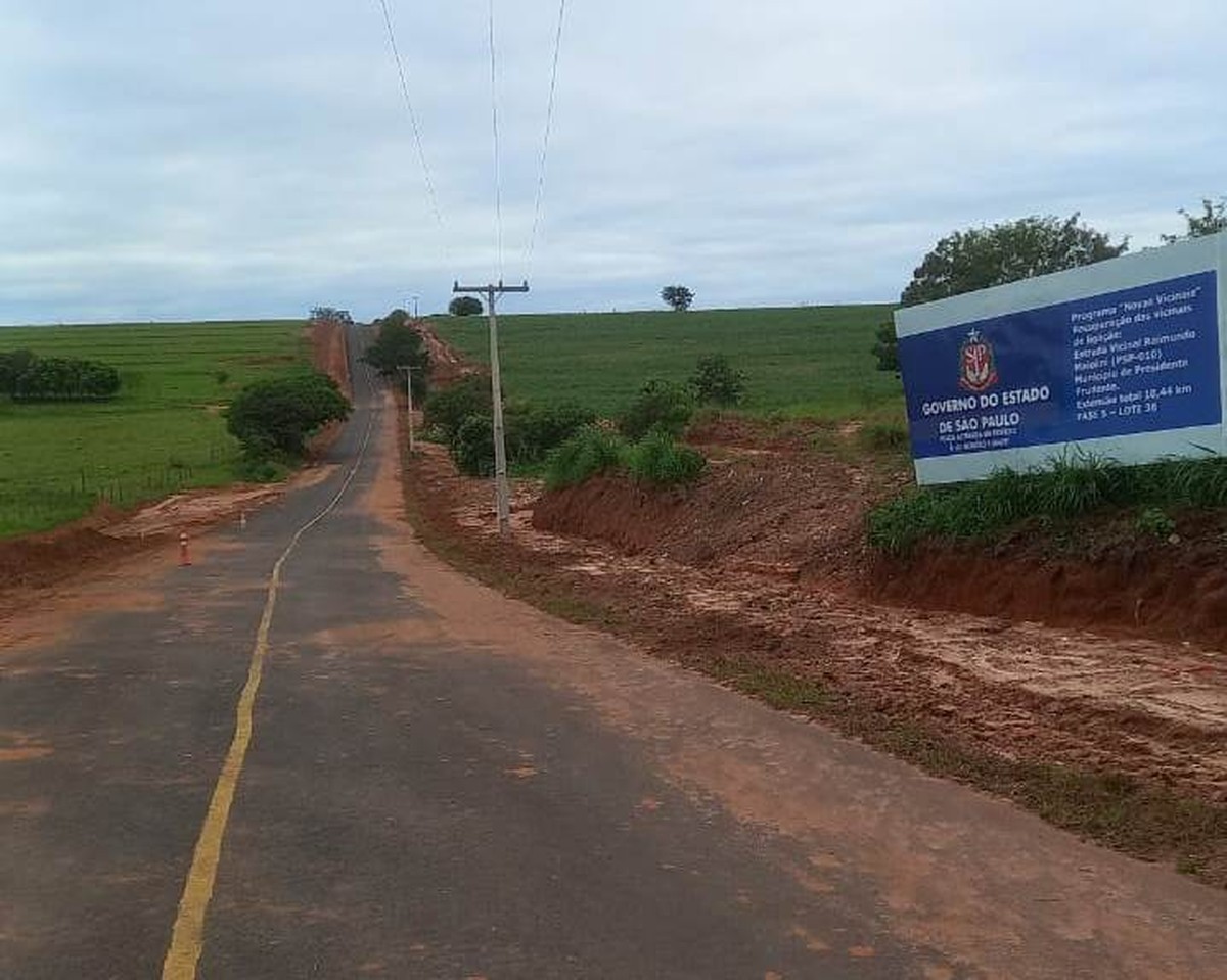 Obras de interligação do asfalto entre o distrito de Ameliópolis e o Rio do Peixe são paralisadas com 66% de execução em Presidente Prudente | Presidente Prudente e Região