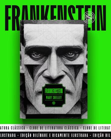 10/11/2023, Livro produzido por IA é retirado da lista do Prêmio Jabuti - Capa do livro Fankenstein. Foto: Vicente Pessôa/ Divulgação
