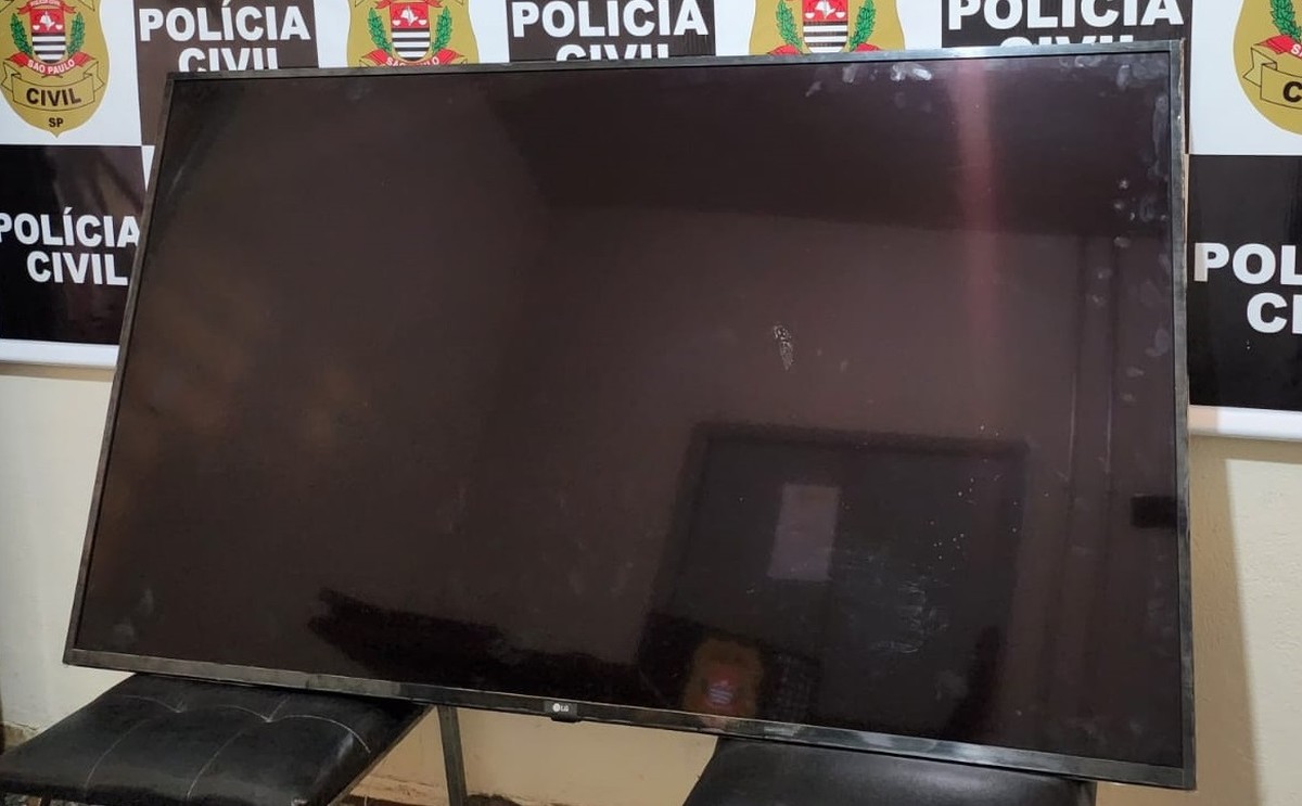 Televisão furtada de propriedade rural, em Ouro Verde, é recuperada pela polícia, em Três Lagoas (MS)