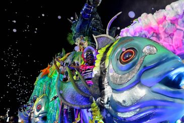 Rio de Janeiro (RJ), 11/02/2024 - Desfile da escola de samba Beija-Flor, do Grupo Especial do carnaval carioca, no Sambódromo da Marquês de Sapucaí. Foto: Tânia Rêgo/Agência Brasil