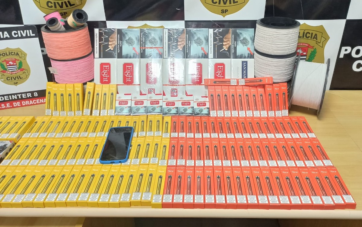 Polícia Civil apreende 160 cigarros eletrônicos em tabacaria suspeita de vender o produto para adolescentes, em Dracena | Presidente Prudente e Região