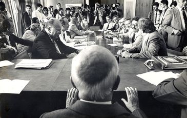 Ulisses Guimarãees, Presidente da Câmara dos Deputados. Foto: Elza Fiuza
