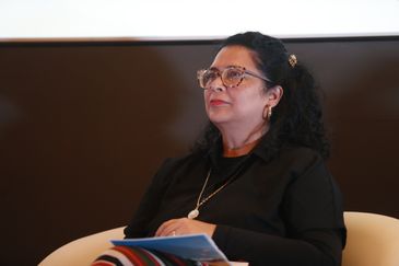 Paulo Pinto/Agência Brasil São Paulo (SP) 03/06/2024 PactoCOP30 - Responsabilidade Corporativa Ambiental: Impacto e Transformaçao, no Museu da Língua Portuguesa. Camila Valverde (DiretoraImpacto ONU)
Foto: Paulo Pinto/Agencia Brasil