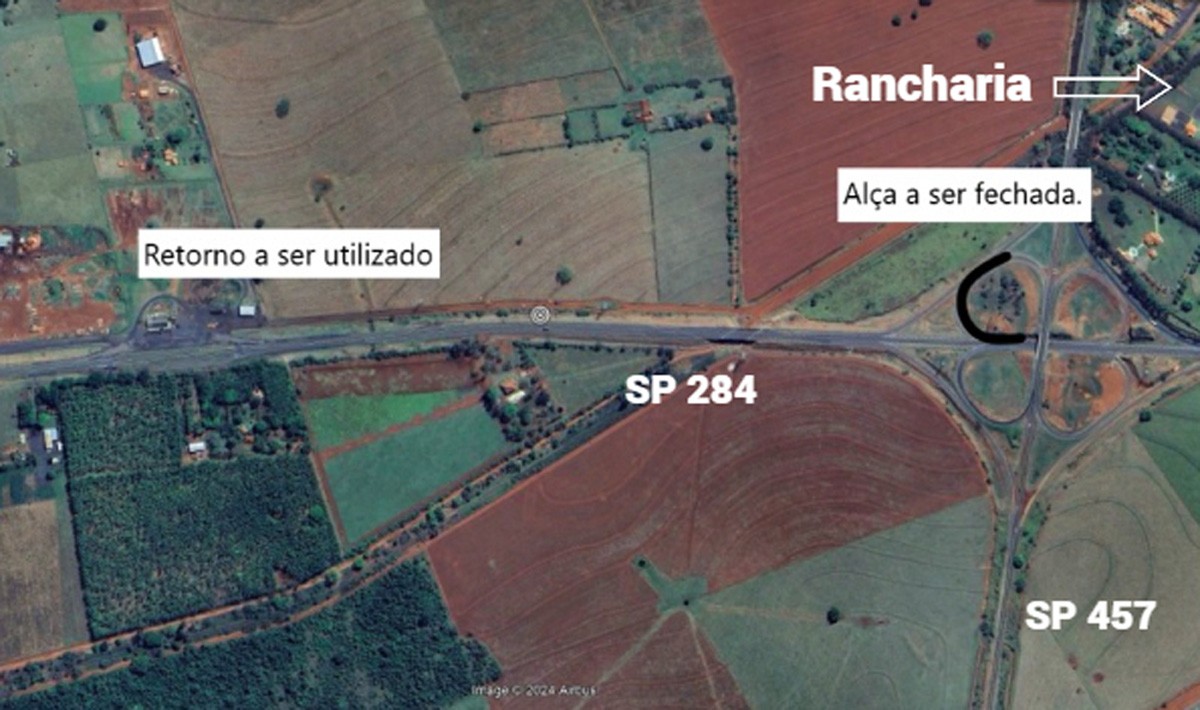 Manutenção interdita alça de saída da Rodovia Homero Severo Lins a partir desta segunda-feira, em Rancharia | Presidente Prudente e Região