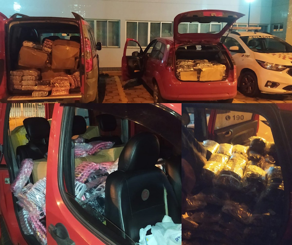 Dois carros com 10 mil brinquedos e óculos do Paraguai são apreendidos em Pres. Epitácio