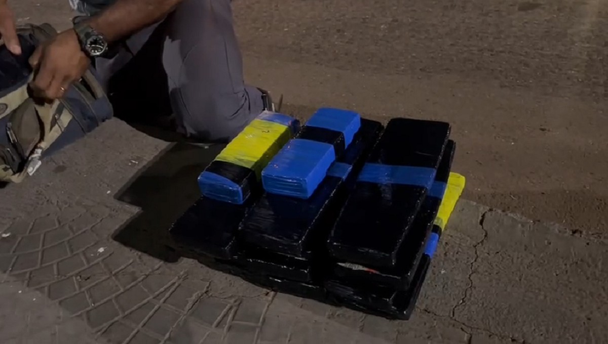 Mulher é presa com 21 tabletes de maconha escondidos na bagagem, em Presidente Epitácio