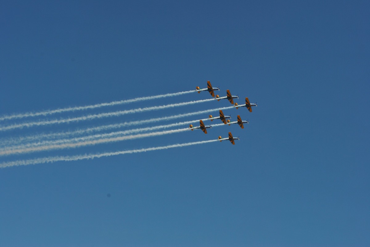 Pela primeira vez, Esquadrilha da Fumaça realiza apresentação às margens do Rio Paraná, em Presidente Epitácio; FOTOS | Presidente Prudente e Região